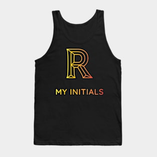 Letter R Letter Art Tank Top